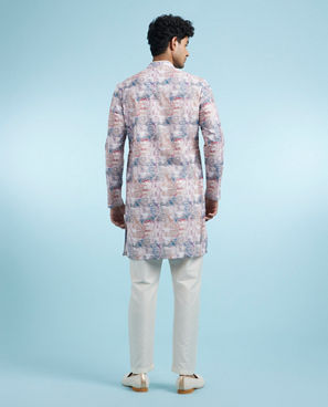 Diwas Men Pristine Peach Kurta