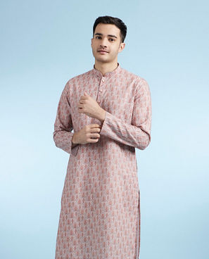 Diwas Men Orange Radiance Kurta