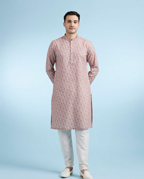 Diwas Men Orange Radiance Kurta