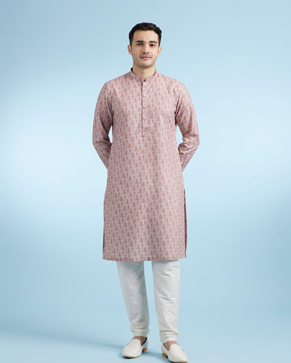 Diwas Men Orange Radiance Kurta