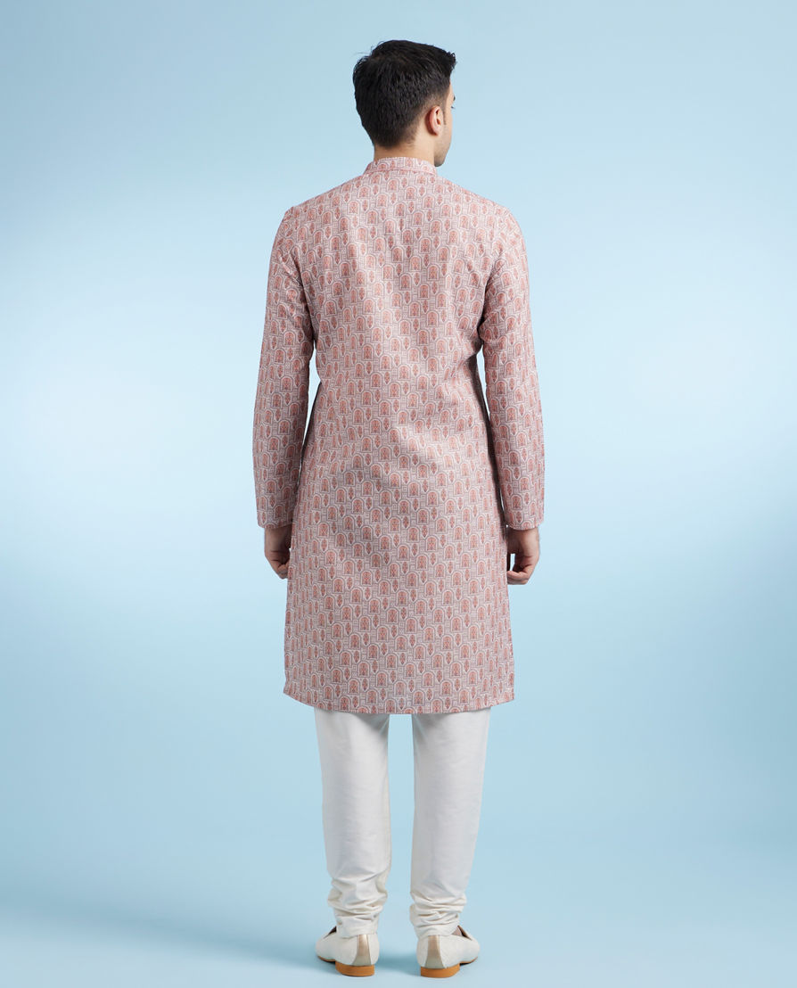 Diwas Men Orange Radiance Kurta