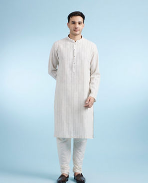 Diwas Men Cream Elegance Kurta