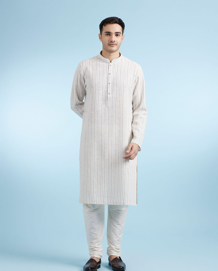 Diwas Men Cream Elegance Kurta