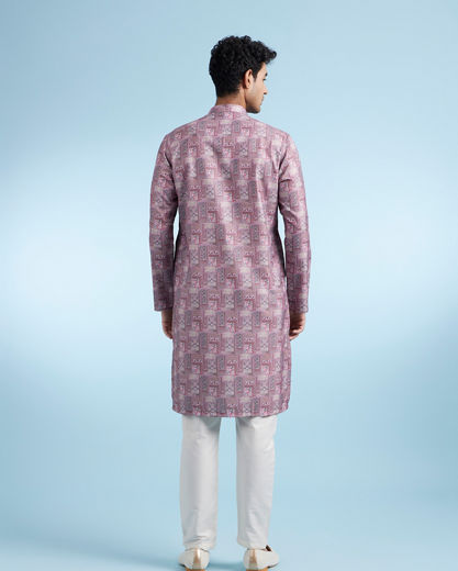 Diwas Men Dusty Pink Charm Kurta
