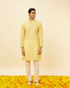 Manyavar Men Sunshine Yellow Classic Kurta Set