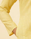 Manyavar Men Sunshine Yellow Classic Kurta Set