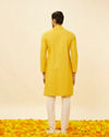 Manyavar Men Mustard Yellow Classic Kurta Set