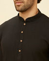 Manyavar Men Coco Brown Classic Kurta Set