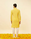 Manyavar Men Lemon Yellow Classic Kurta Set