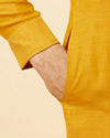 Manyavar Men Tangerine Orange Angrakha Kurta Set
