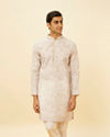 Antique White Diamond Printed Kurta Set