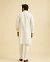 Manyavar Men White Elegance Kurta