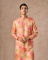 Peach Satin Elegance Kurta