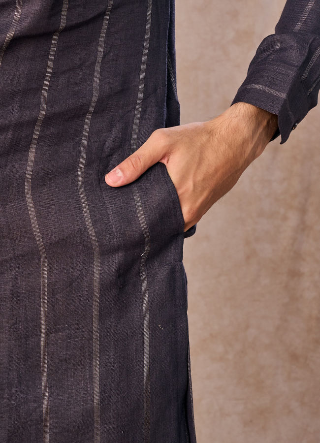 Manyavar Men Lavish Lavender Masterpiece Kurta