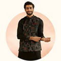 Black Kurta and Jacket