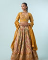 Mohey Women Mustard Yellow Elegance Lehenga
