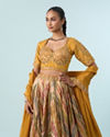 Mohey Women Mustard Yellow Elegance Lehenga