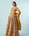 Mohey Women Mustard Yellow Elegance Lehenga