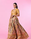 Mohey Women Elegant Mustard Yellow Lehenga