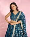 Mohey Women Ethnic Twilight Blue Lehenga
