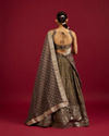 Mohey Women Radiant Grey Lehenga Ensemble