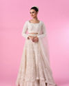 Ethereal Cream Bridal Lehenga