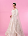 Mohey Women Ethereal Cream Bridal Lehenga