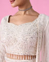 Mohey Women Ethereal Cream Bridal Lehenga