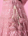 Mohey Women Pink Enchantment Bridal Lehenga