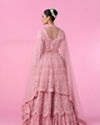Mohey Women Pink Enchantment Bridal Lehenga
