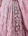 Mohey Women Captivating Pink Bridal Lehenga