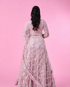 Mohey Women Captivating Pink Bridal Lehenga