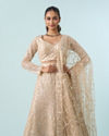 Mohey Women Cream Enchanting Elegance Lehenga