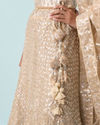 Mohey Women Cream Enchanting Elegance Lehenga