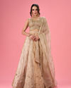 Pristine Cream Organza Lehenga