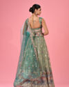 Mohey Women Emerald Bliss Lehenga
