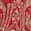 Red Art Silk Lehenga with Mirror Work