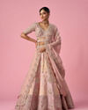 Mohey Women Pink Art Silk Lehenga with Cutdana Work