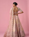 Mohey Women Pink Art Silk Lehenga with Cutdana Work