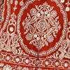 Orange Art Silk Bridal Lehenga with Sequin Work