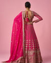 Mohey Women Pink Georgette Lehenga with Sequin Work