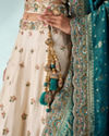 Mohey Women Light Blue Chinon Lehenga with Embroidery