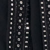 Black Elegance Georgette Satin Kurta Jacket Set