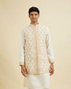 Beige Splendour Kurta Jacket Set