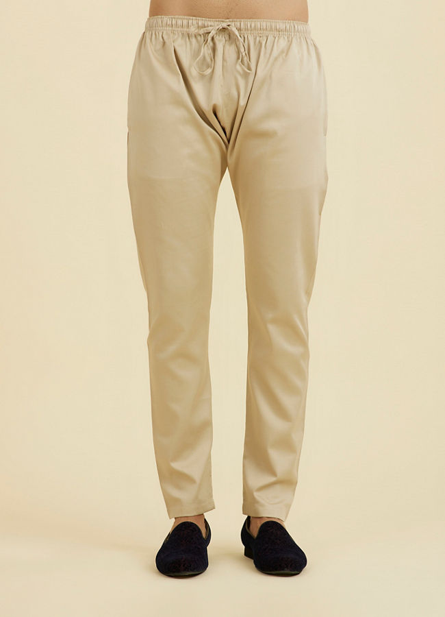 Manyavar Men Elegant Dark Blue Ensemble Kurta Jacket Set