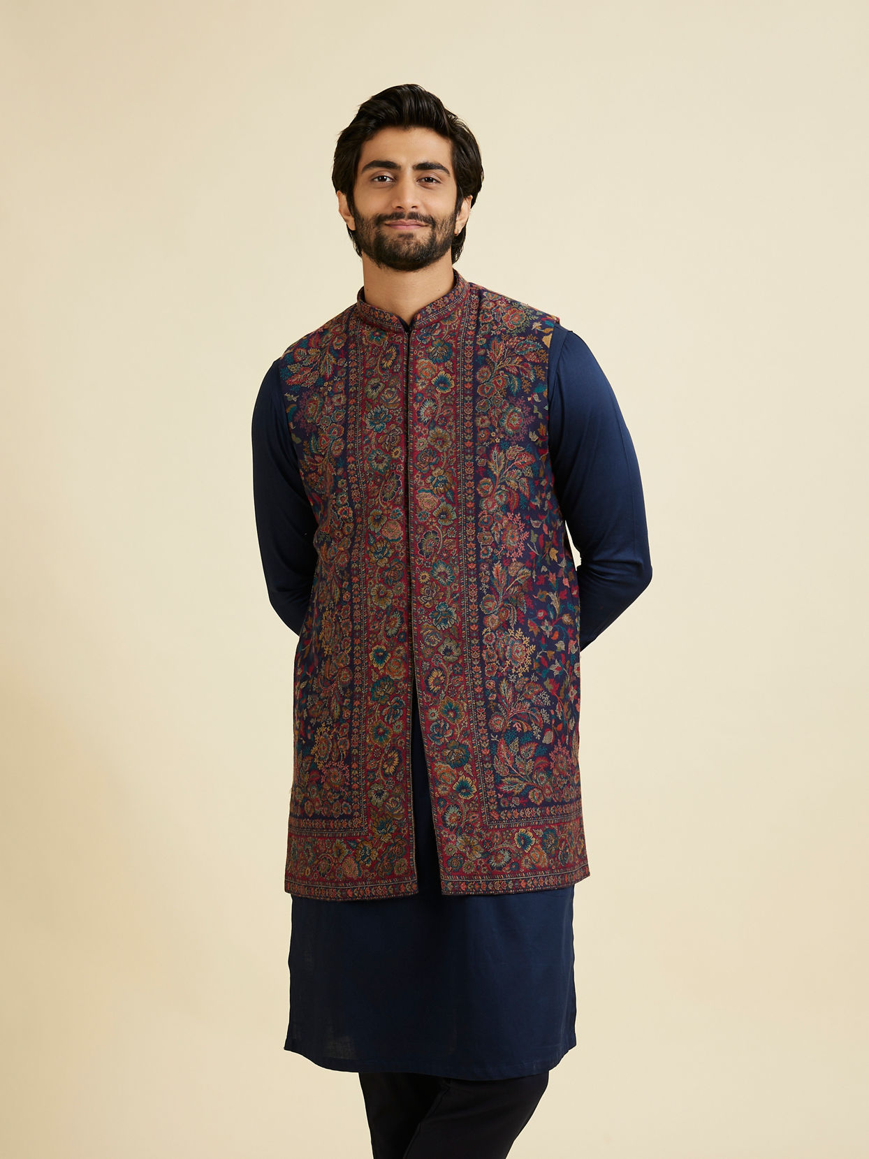 Manyavar Men Twilight Saga Kurta Jacket Set