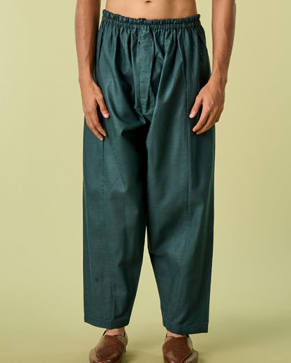 Diwas Men Regal Dark Green Patiala