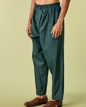 Diwas Men Regal Dark Green Patiala