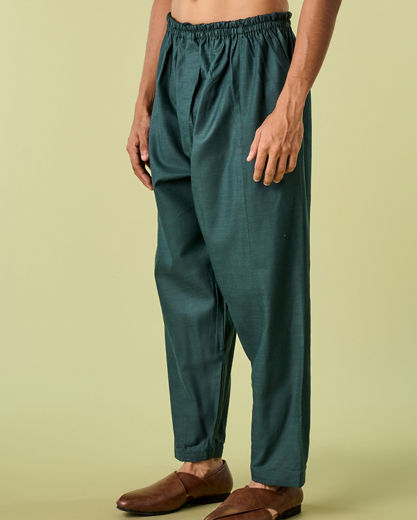 Diwas Men Regal Dark Green Patiala