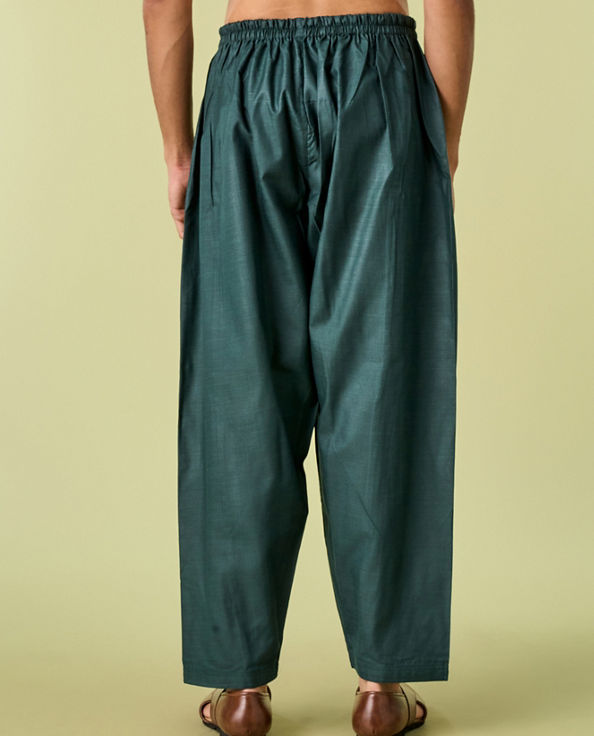 Diwas Men Regal Dark Green Patiala